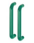 AR602&sol;300BB Hoppe D' Handle &Oslash; 34mm x 300mm Centres Pull Handle Back To Back - &lpar;Nylon&rpar; Green
