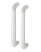 AR602&sol;300BB Hoppe D' Handle &Oslash; 34mm x 300mm Centres Pull Handle Back To Back - &lpar;Nylon&rpar; Diamond White