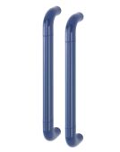 AR602&sol;425BB Hoppe D' Handle &Oslash; 34mm x 425mm Centres Pull Handle Back To Back - &lpar;Nylon&rpar; Cobalt Blue