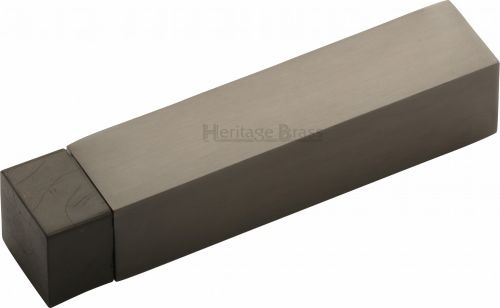 Click Here To Enlarge This Photo Of V1084-MB Heritage Brass Door Stop Square Wall Mounted Design Matt Bronze Finish
