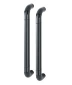 AR602&sol;425BB Hoppe D' Handle &Oslash; 34mm x 425mm Centres Pull Handle Back To Back - &lpar;Nylon&rpar; Black