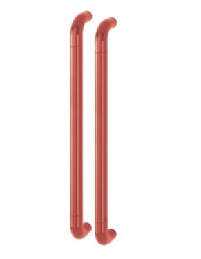 Click Here To Enlarge This Photo Of AR602&sol;600BB Hoppe D' Handle &Oslash; 34mm x 600mm Centres Pull Handle Back To Back - &lpar;Nylon&rpar; Red