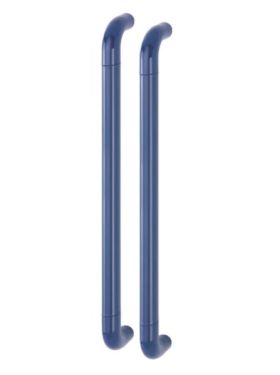 Click Here To Enlarge This Photo Of AR602&sol;600BB Hoppe D' Handle &Oslash; 34mm x 600mm Centres Pull Handle Back To Back - &lpar;Nylon&rpar; Cobalt Blue