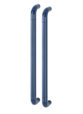 Click Here To Enlarge This Photo Of AR602&sol;600BB Hoppe D' Handle &Oslash; 34mm x 600mm Centres Pull Handle Back To Back - &lpar;Nylon&rpar; Midnght Blue