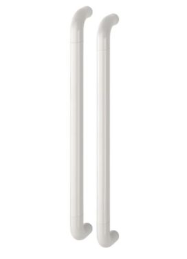 Click Here To Enlarge This Photo Of AR602&sol;600BB Hoppe D' Handle &Oslash; 34mm x 600mm Centres Pull Handle Back To Back - &lpar;Nylon&rpar; Diamond White