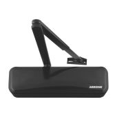 AR3500-D-E&sol;E Hoppe Size 2-4 Overhead Spring Door Closer c&sol;w Backcheck & Delayed Action - RAL9017 Ebony Black &lpar;87101059&rpar;
