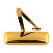 AR3500-D-PB&sol;PB Hoppe Size 2-4 Overhead Spring Door Closer c&sol;w Backcheck & Delayed Action - Polished Brass &lpar;87101068&rpar;
