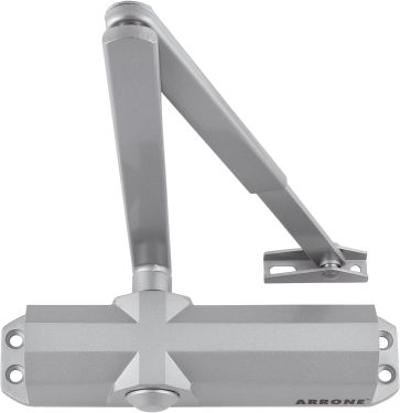 Click Here To Enlarge This Photo Of AR6800-SE Hoppe Arrone Size 2-4 Overhead Door Closer - Silver &lpar;87105960&rpar;