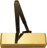 AR1500-PB Hoppe Arrone Size 2-4 Overhead Spring Door Closer c&sol;w Backcheck - Polished Brass with Black arm &lpar;87107179&rpar;