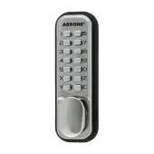 AR195SSS Hoppe Arrone Push Button Digital Lock c&sol;w Holdback - Satin Stainless Steel &lpar;87133986&rpar;