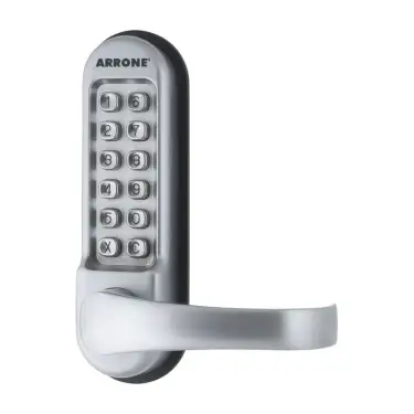 Click Here To Enlarge This Photo Of AR515-SSS-PK Hoppe Arrone Lever Operated Mechanical Push Button Digital Lock for use with Panic Hardware - Satin Stainless Steel &lpar;87138507&rpar;