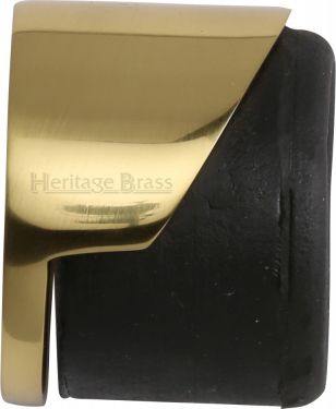 Click Here To Enlarge This Photo Of V1088-PB Heritage Brass Door Stop Round Floor Mounted Design Polished Brass Finish