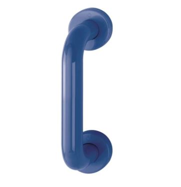 Click Here To Enlarge This Photo Of AR602&sol;220CF Hoppe D' Handle &Oslash; 34mm x 220mm Centres Pull Handle Concealed Fix - &lpar;Nylon&rpar; Cobalt Blue