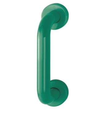 Click Here To Enlarge This Photo Of AR602&sol;220CF Hoppe D' Handle &Oslash; 34mm x 220mm Centres Pull Handle Concealed Fix - &lpar;Nylon&rpar; Green