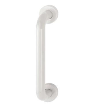Click Here To Enlarge This Photo Of AR602&sol;300CF Hoppe D' Handle &Oslash; 34mm x 300mm Centres Pull Handle Concealed Fix - &lpar;Nylon&rpar; Diamond White