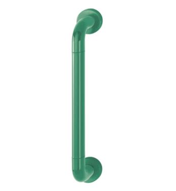 Click Here To Enlarge This Photo Of AR602&sol;425CF Hoppe D' Handle &Oslash; 34mm x 425mm Centres Pull Handle Concealed Fix - &lpar;Nylon&rpar; Green