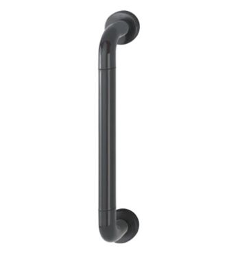 Click Here To Enlarge This Photo Of AR602&sol;425CF Hoppe D' Handle &Oslash; 34mm x 425mm Centres Pull Handle Concealed Fix - &lpar;Nylon&rpar; Black