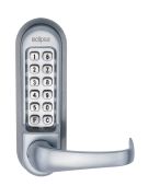 Eclipse ED55PK Heavy Duty Passage Free Panic Hardware Mechanical Push Button Digital Lock - Satin Chrome &lpar;70266&rpar;