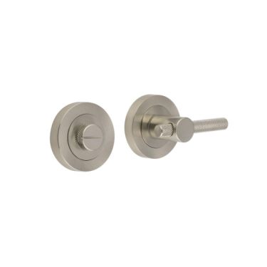 Click Here To Enlarge This Photo Of JV855SN Frelan Hardware Satin Nickel Knurled Bathroom Turn & Release