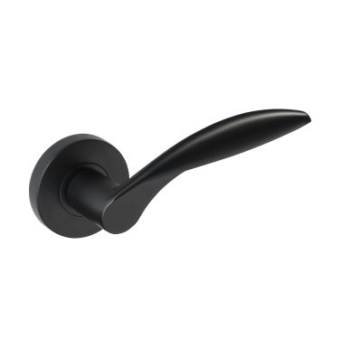 Click Here To Enlarge This Photo Of JTF1700-F Jigtech 'Cresta' Lever On Rose Matt Black &lbrack;CE&rsqb;