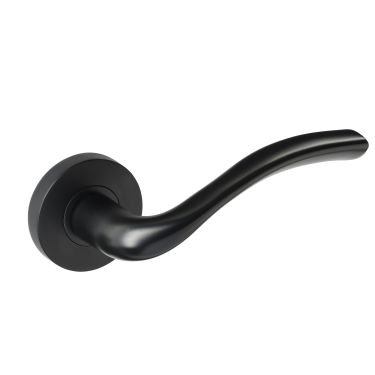 Click Here To Enlarge This Photo Of JTF1710-F Jigtech 'Solar' Lever On Rose Matt Black &lbrack;CE&rsqb;