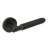 JTHA1805-F Jigtech 'Textura' Lever On Rose Matt Black &lbrack;CE&rsqb;