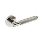 JTHA1810-F Jigtech 'Textura' Lever On Rose Polished Chrome &lbrack;CE&rsqb;