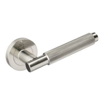 Click Here To Enlarge This Photo Of JTHA1815-F Jigtech 'Textura' Lever On Rose Satin Nickel &lbrack;CE&rsqb;