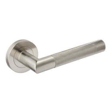 Click Here To Enlarge This Photo Of JTHA1915-F Jigtech 'Tactil' Lever On Rose Satin Nickel &lbrack;CE&rsqb;