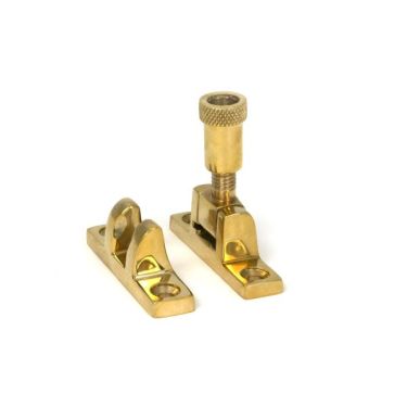 Click Here To Enlarge This Photo Of 45962 From the Anvil Polished Brass Brompton Brighton Fastener - Narrow &lpar;Square&rpar;