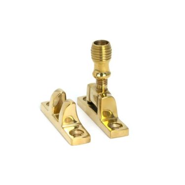 Click Here To Enlarge This Photo Of 45972 From the Anvil Polished Brass Beehive Brighton Fastener - Narrow &lpar;Square&rpar;