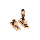 46586 From the Anvil Polished Bronze Mushroom Brighton Fastener - Narrow &lpar;Square&rpar;