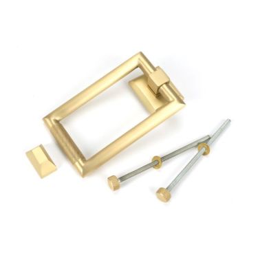 Click Here To Enlarge This Photo Of 50885 From the Anvil Satin Brass Brompton Door Knocker