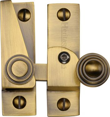 Click Here To Enlarge This Photo Of V1104L-AT Heritage Brass Sash Fastener Lockable Antique Brass Finish