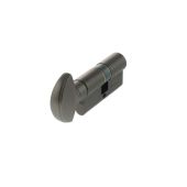 C620F92525 - AGB Euro Profile 5 Pin Cylinder & Turn 30-30mm &lpar;60mm&rpar; &ndash; Black Nickel