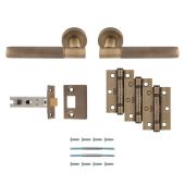 UDP010AB&sol;INTB - Carlisle Brass 'Lagos' Ultimate Door Pack - Antique Brass