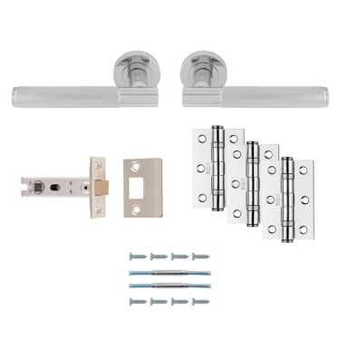 Click Here To Enlarge This Photo Of UDP010CP&sol;INTB - Carlisle Brass 'Lagos' Ultimate Door Pack - Polished Chrome