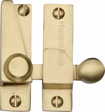 Click Here To Enlarge This Photo Of V1105-SB Heritage Brass Sash Fastener Satin Brass Finish