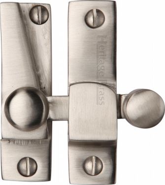 Click Here To Enlarge This Photo Of V1105-SN Heritage Brass Sash Fastener Satin Nickel Finish