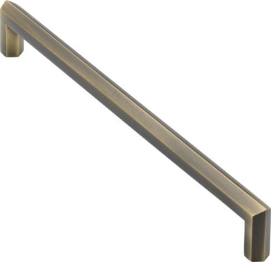 Click Here To Enlarge This Photo Of V1473 328-AT Heritage Brass Door Pull Handle Hex Profile Design 328mm Antique Brass Finish