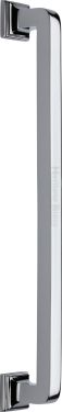 Click Here To Enlarge This Photo Of V1964 338-PC Heritage Brass Door Pull Handle Square Vintage Design 338mm Polished Chrome Finish