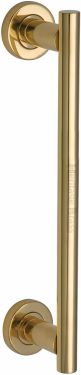 Click Here To Enlarge This Photo Of V2057 280-PB Heritage Brass 19mm Bar Door Pull Handle with base 280mm Polished Brass finish