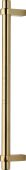 V2485 505-PB Heritage Brass Door Pull Handle Industrial Design 505mm Polished Brass Finish