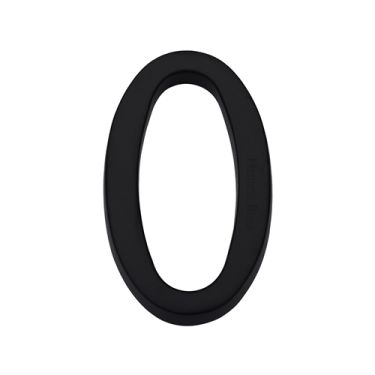 Click Here To Enlarge This Photo Of C1564 0-BKMT Heritage Brass Numeral 0 Concealed Fix 76mm &lpar;3"&rpar; Matt Black
