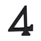 C1564 4-BKMT Heritage Brass Numeral 4 Concealed Fix 76mm &lpar;3"&rpar; Matt Black