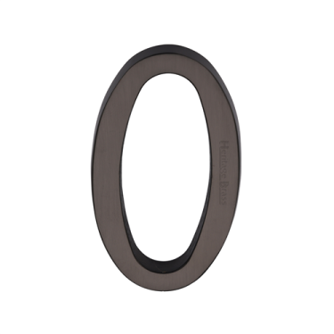 Click Here To Enlarge This Photo Of C1564 0-MB Heritage Brass Numeral 0 Concealed Fix 76mm &lpar;3"&rpar; Matt Bronze finish