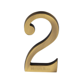 C1564 2-AT Heritage Brass Numeral 2 Concealed Fix 76mm &lpar;3"&rpar; Antique Brass finish