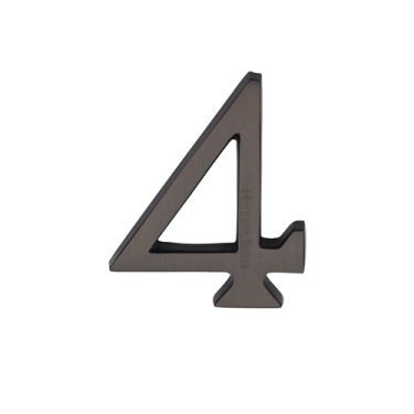 Click Here To Enlarge This Photo Of C1564 4-MB Heritage Brass Numeral 4 Concealed Fix 76mm &lpar;3"&rpar; Matt Bronze finish
