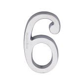 C1564 6-SC Heritage Brass Numeral 6 Concealed Fix 76mm &lpar;3"&rpar; Satin Chrome finish