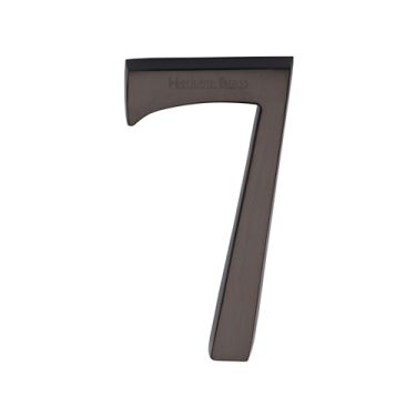 Click Here To Enlarge This Photo Of C1564 7-MB Heritage Brass Numeral 7 Concealed Fix 76mm &lpar;3"&rpar; Matt Bronze finish